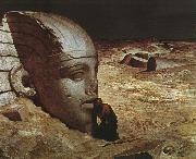 Ehilu Vedder Listening to the Sphinx Sweden oil painting artist